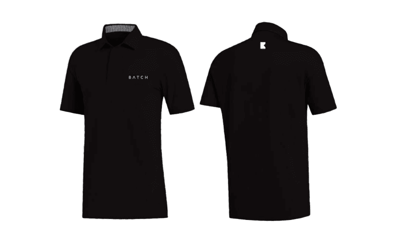 Black BATCH Golf Shirt 746708