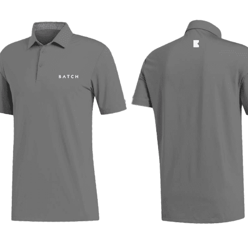 Grey BATCH Golf Shirt 160124