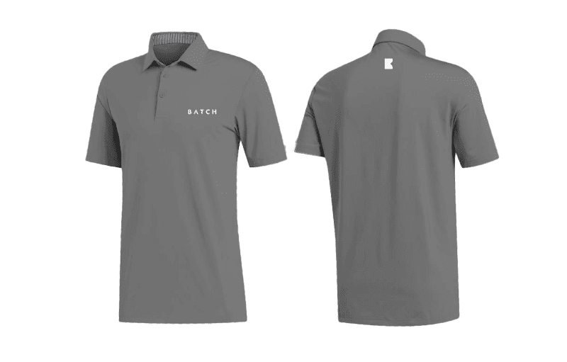 Grey BATCH Golf Shirt 160124